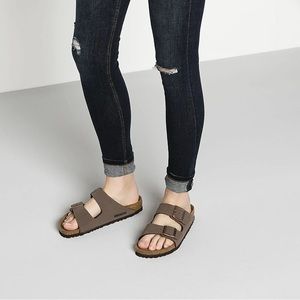 Birkenstock Womens Arizona Mocha Sandals Narrow Fit
